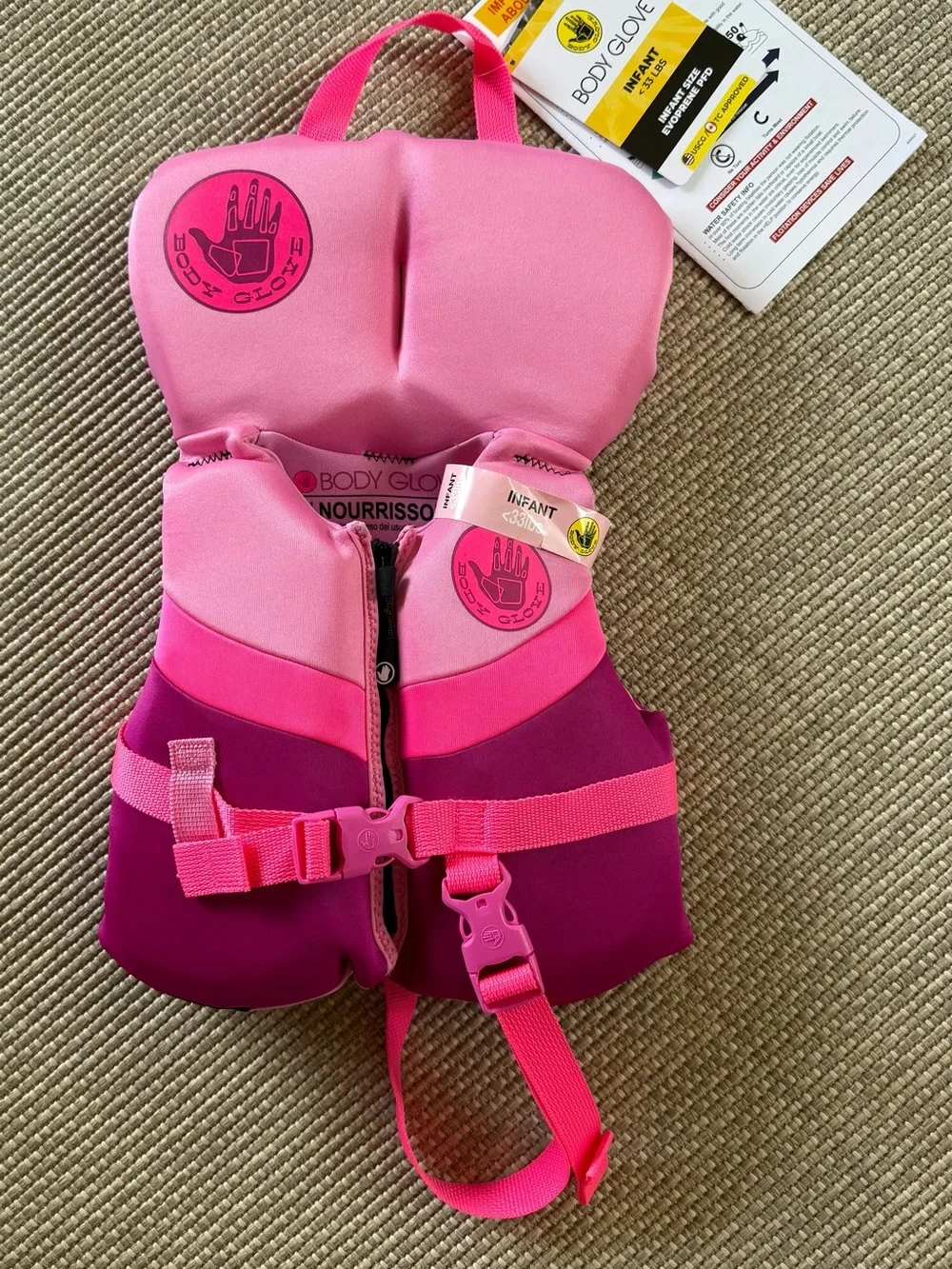 Body Glove Pink & Magenta Infant Swim Vest
